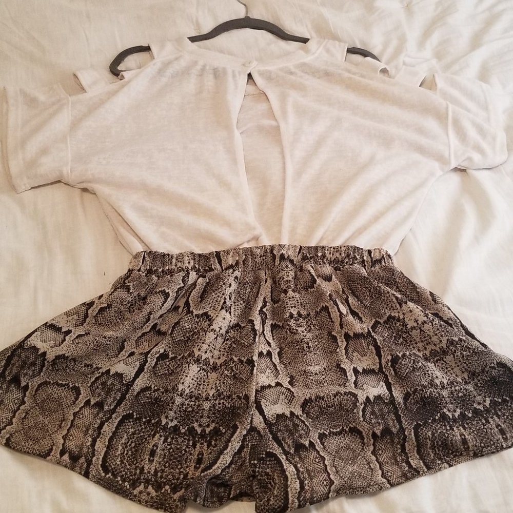 Reptile Print Jumpsuit